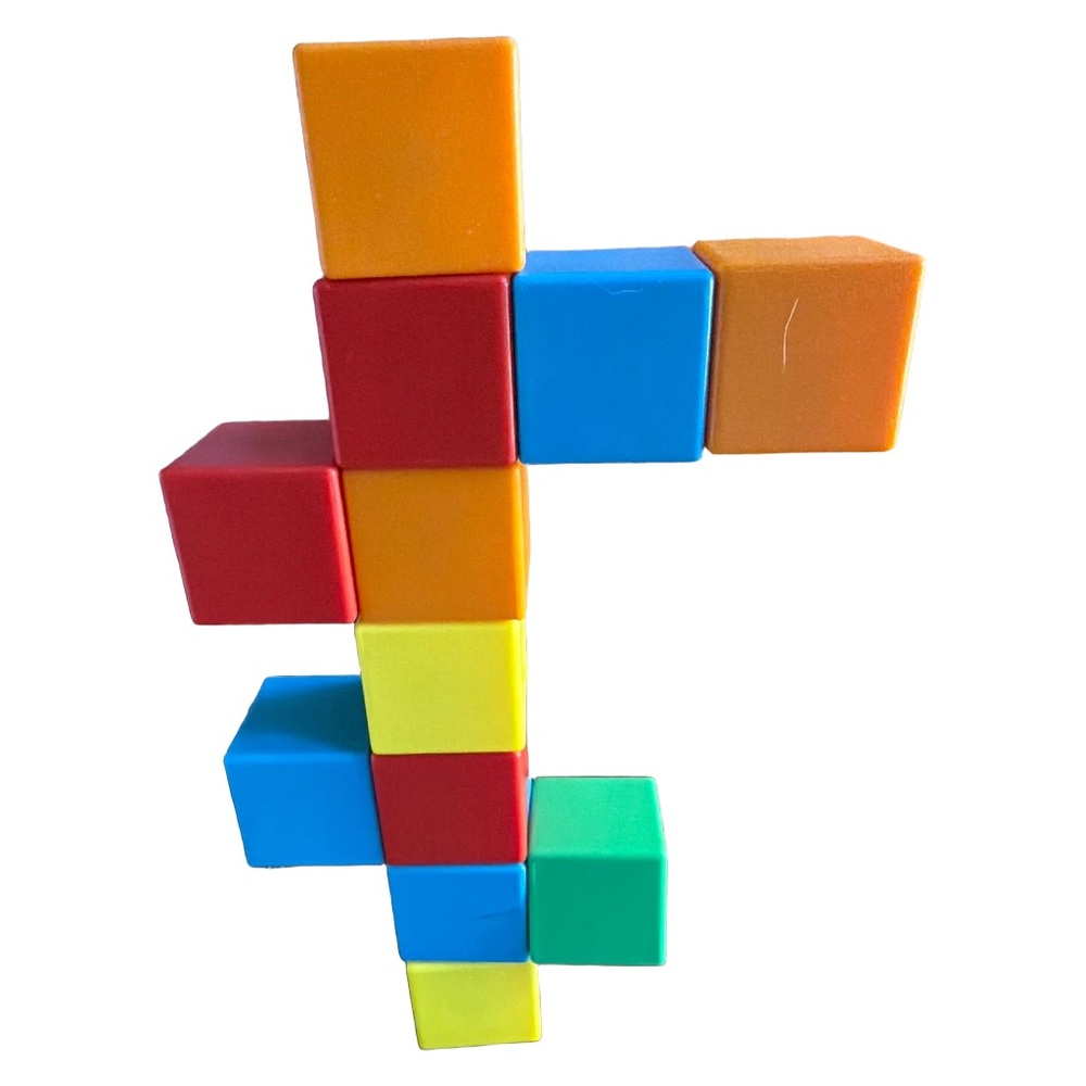 Geomag Magicube Magnetic Blocks 12 Piece Set STEM Building Cubes Kids Toy 1.5”
